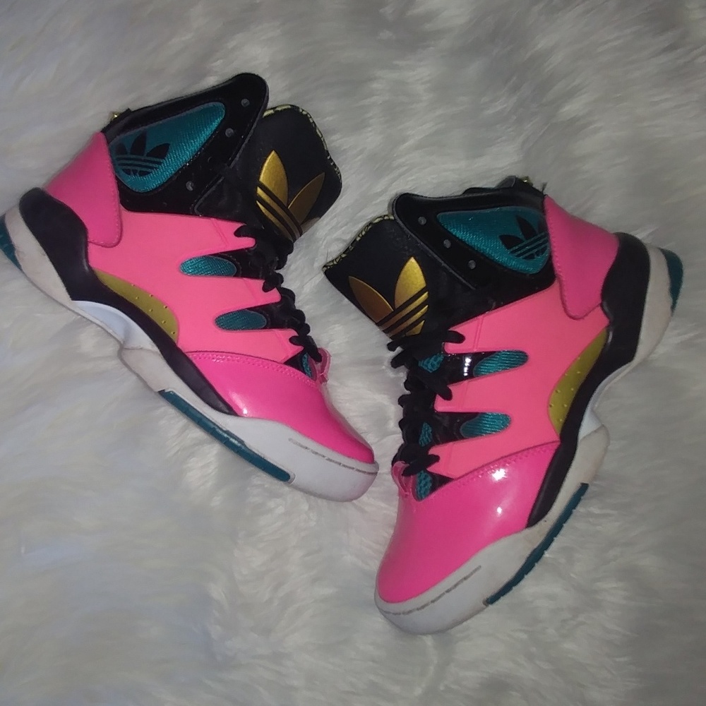 Adidas GLC High Tops Ultrapop Pink / Teal / Gold